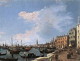 Canaletto Paintings - The Riva degli Schiavoni by Canaletto